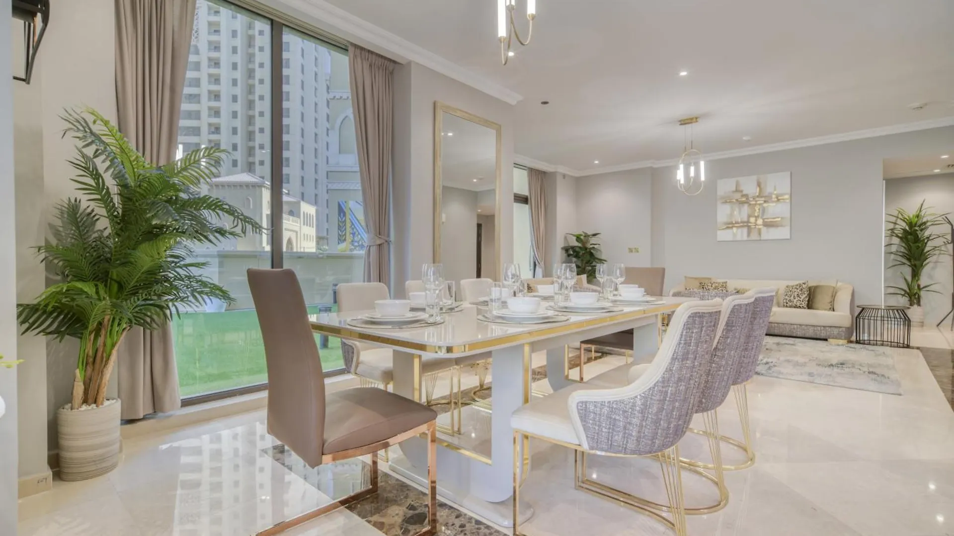 New! Sea View Luxurious 4 Bedroom Duplex Dubaj Apartament
